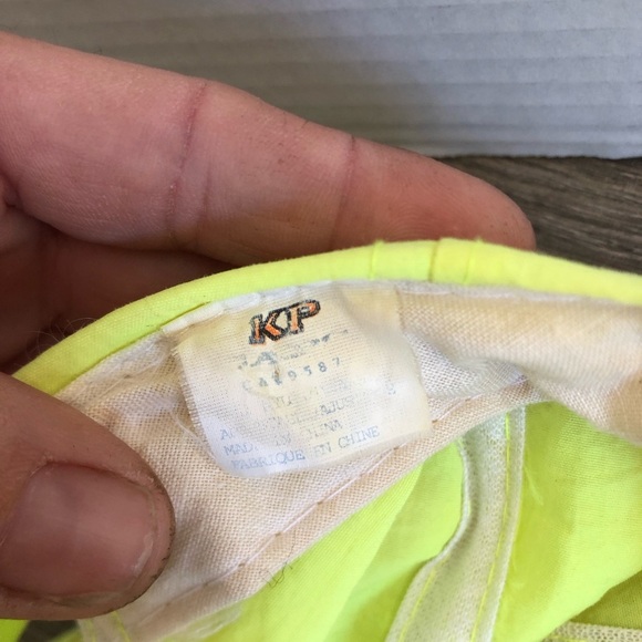 Vtg Neon Yellow 50's Nifty Snap Back Cap - Picture 4 of 9